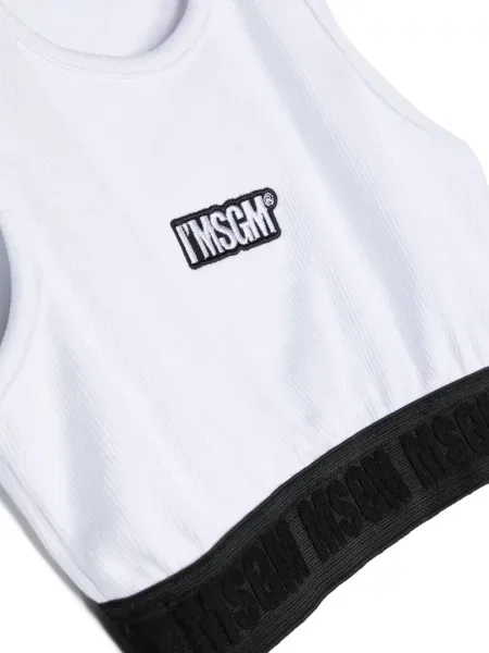 Top dziecięcy Msgm biały