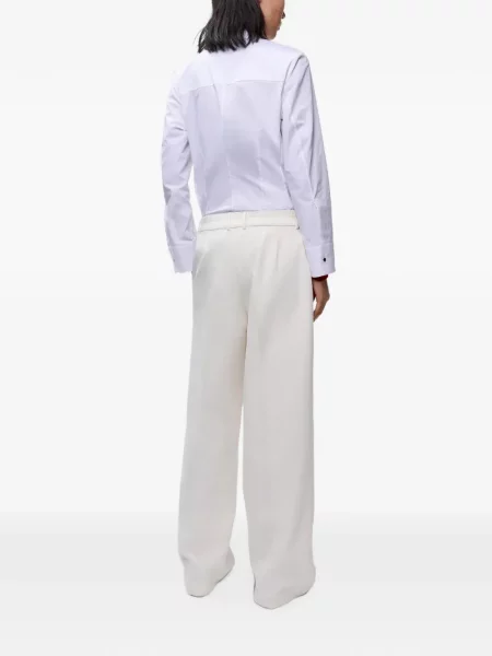 Cu centură pantaloni Cordera alb