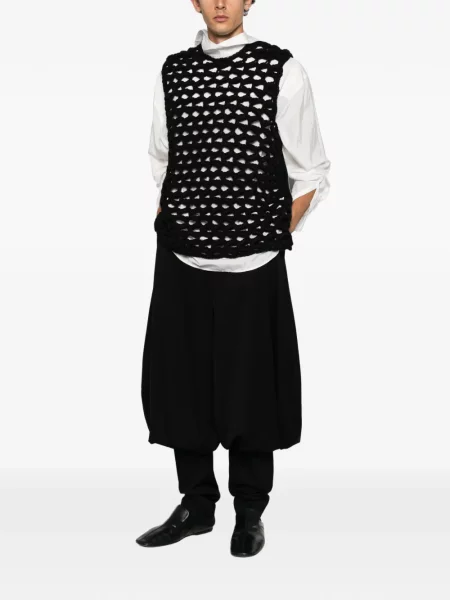 Елек Comme Des Garçons Homme Plus с кръгло деколте черно
