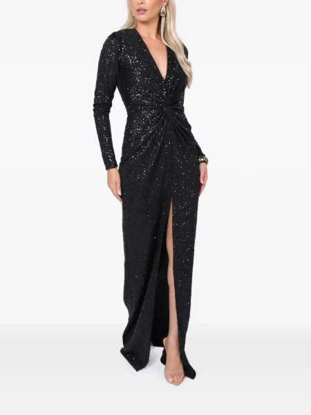Rochie maxi Roserry cu paiete negru