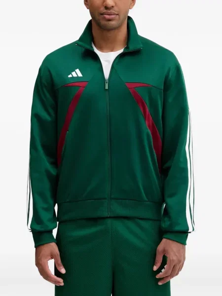 Prugaste teretana kratke hlače Adidas s printom plava