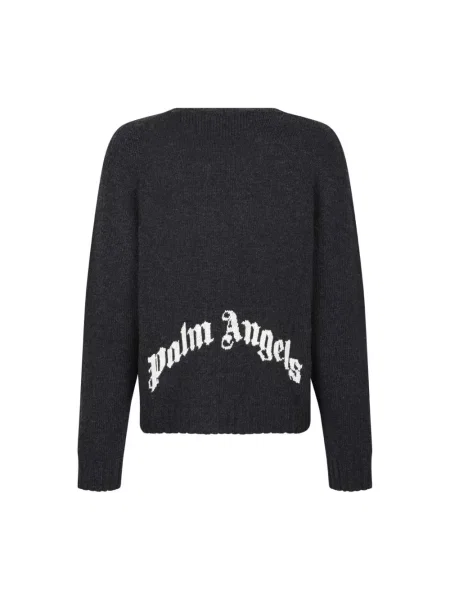 Sweter Palm Angels wełniany czarny