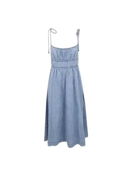Sukienka jeansowa Zimmermann garniturowa niebieska
