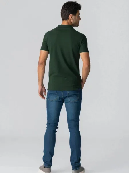 TEESHOPPEN Cămașă Muscle Polo verde