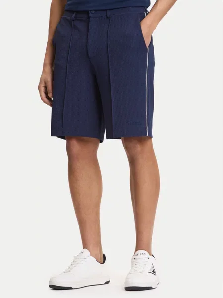 Guess Спортни шорти Тъмносин