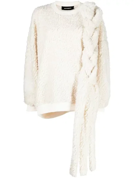 Sweter Melitta Baumeister polarowy pleciony biały