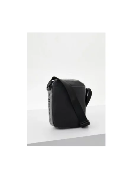 Lniana torba crossbody La Martina czarna