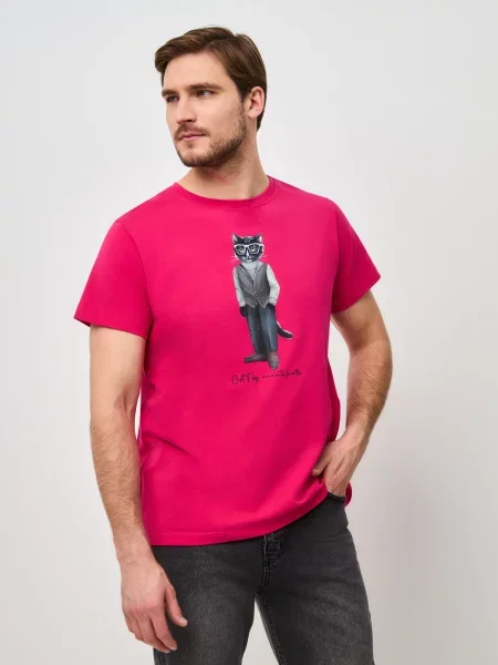 Cat e Lolette Tričko Minimalist Cat' ružová