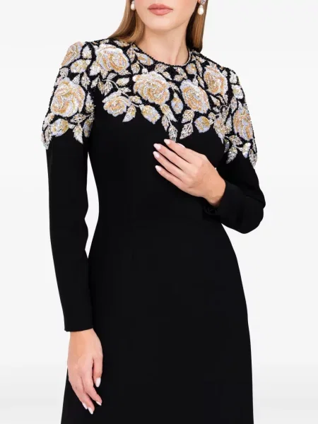 Rochie maxi Dina Melwani negru