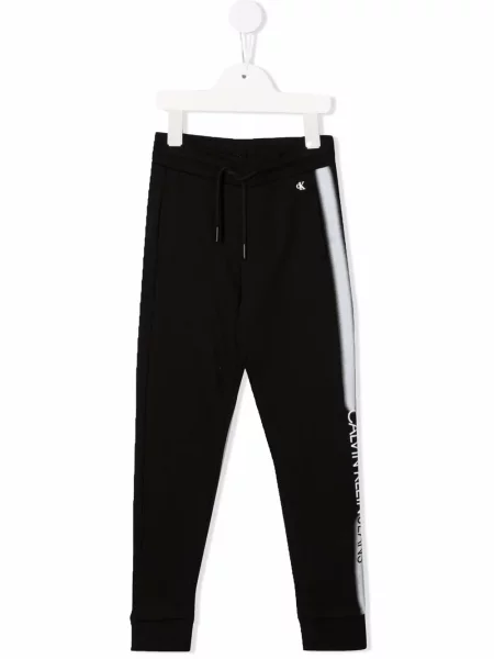 Dětské kalhoty jogger Calvin Klein černé
