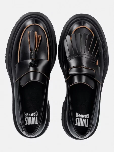 Usnjeni mokasini Camper TWS črna