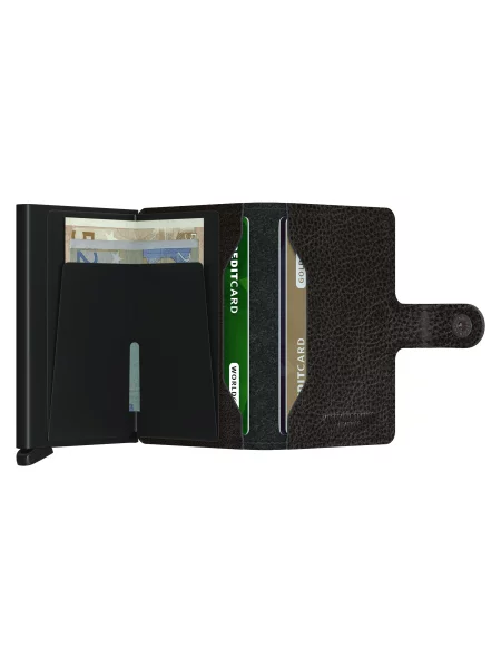 Portofel Secrid Miniwallet și maro negru