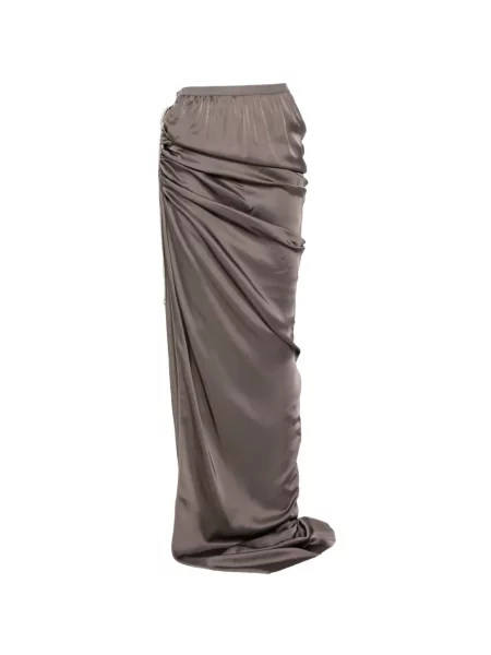 Drapírozott maxi szoknya Rick Owens szürke