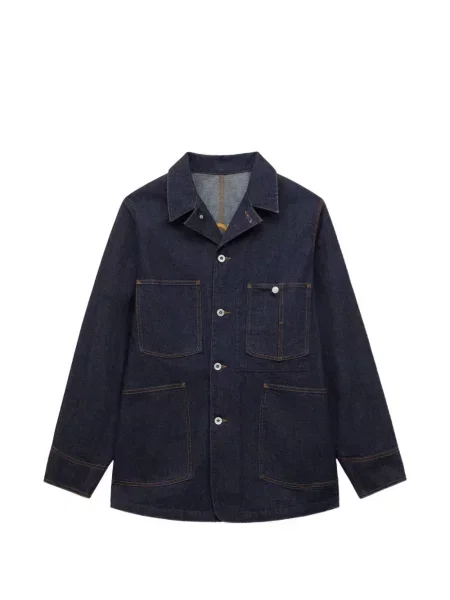 Geacă de blugi Kenzo cu broderie albastru