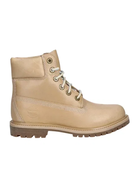 Botki Timberland skórzane beżowe