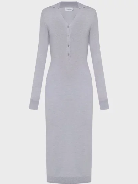 Вовняна сукня Calvin Klein сіра