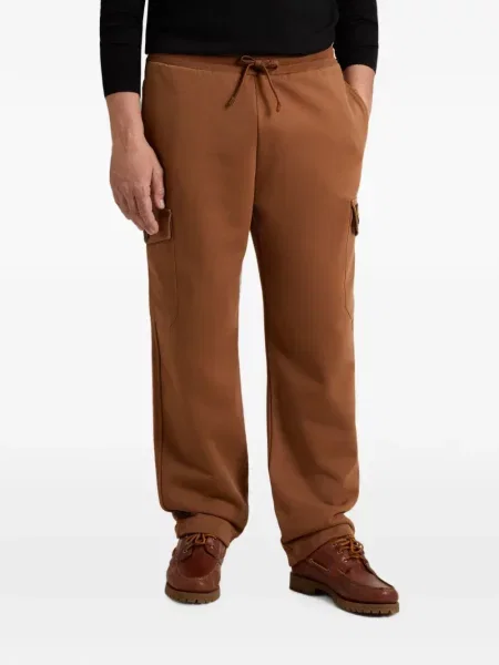 Fleece τρέξιμο παντελόνι cargo Woolrich καφέ