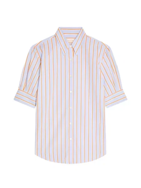 Cămașă cu dungi Dries Van Noten cu dungi albastru