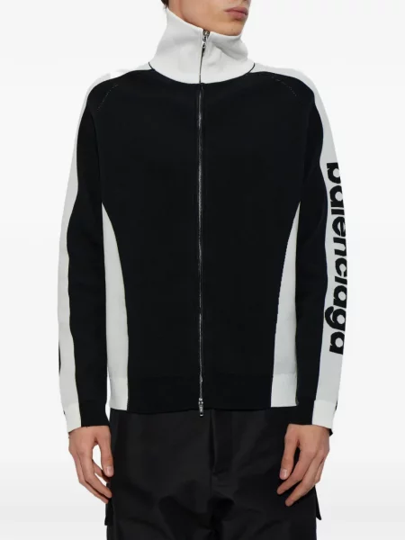 Kardigan Balenciaga s autogramem černý