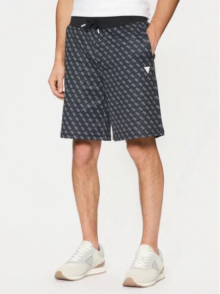 Guess Šortky z materiálu černá