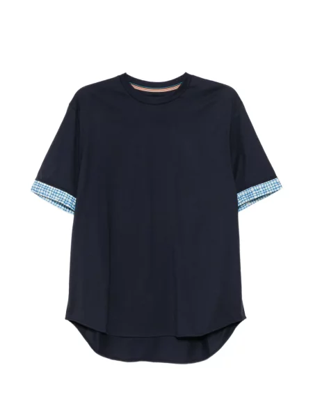 Tricou Paul Smith în carouri albastru
