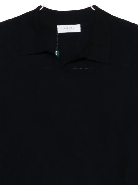 Polo Boglioli de lână negru