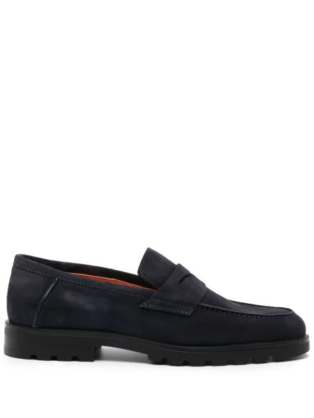 Pantofi loafer Santoni albastru