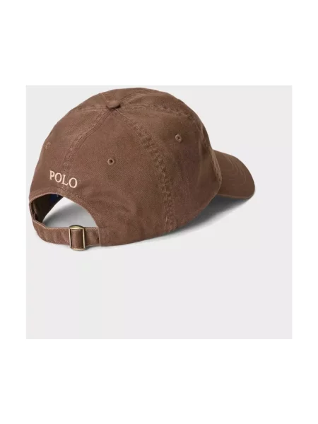 Polo Ralph Lauren czapka z daszkiem z aplikacją brązowy
