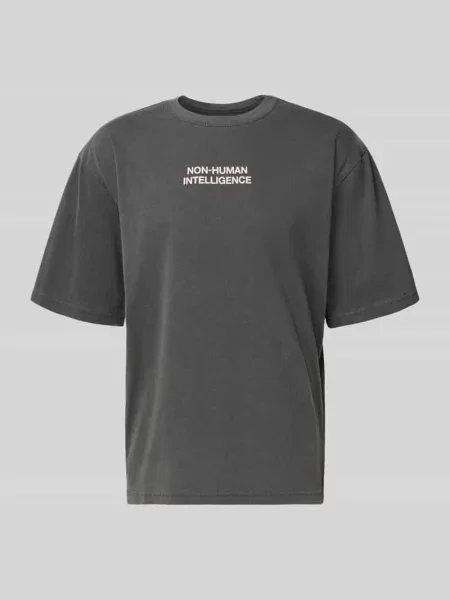 T-shirt z okrągłym dekoltem model ‘Gary’ Wood Wood