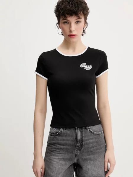 Karl Lagerfeld Jeans Tričko černé