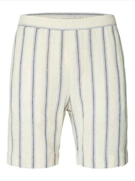 SELECTED Pantaloni SLHCAL opal / coajă de ou alb