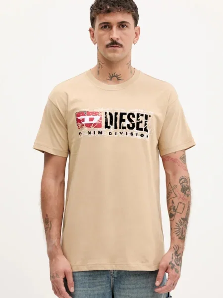 Diesel tričko béžové
