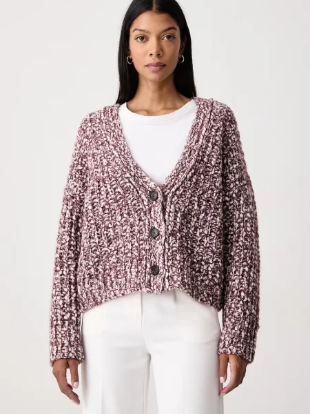 BOSS Orange cardigan pentru femei cu lână C_Fodia portocaliu