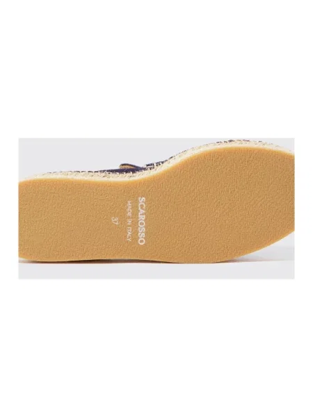 Lniane espadryle Scarosso niebieskie
