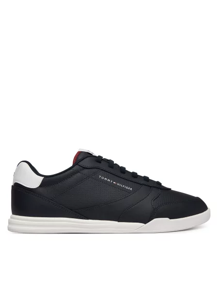 Sneakerși Tommy Hilfiger din piele alb