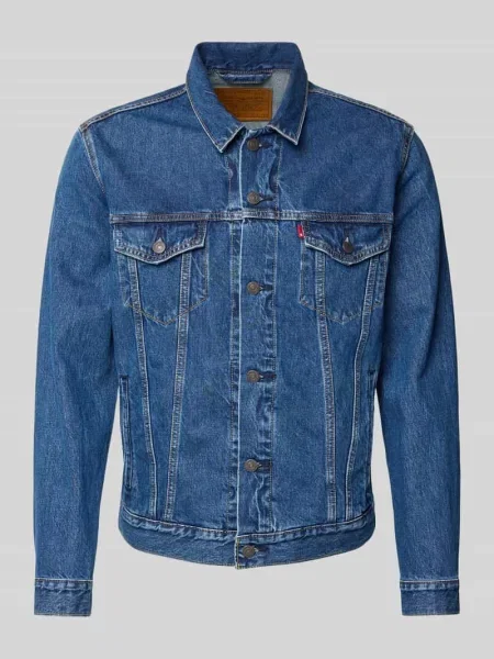 Kurtka jeansowa o kroju regular fit z imitacji denimu model ‘Trucker’ Levi's niebieska