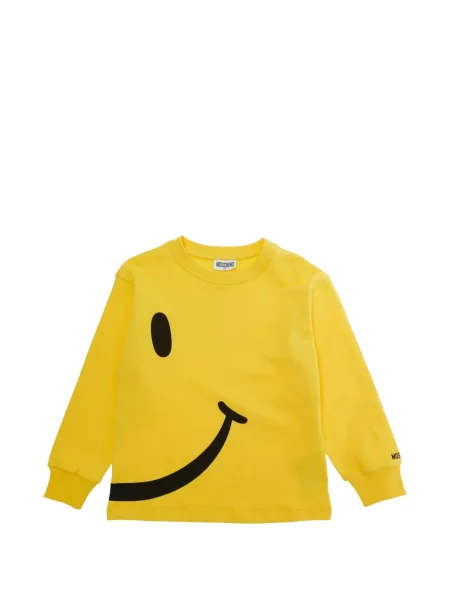 Sweter dziecięcy Moschino żółty