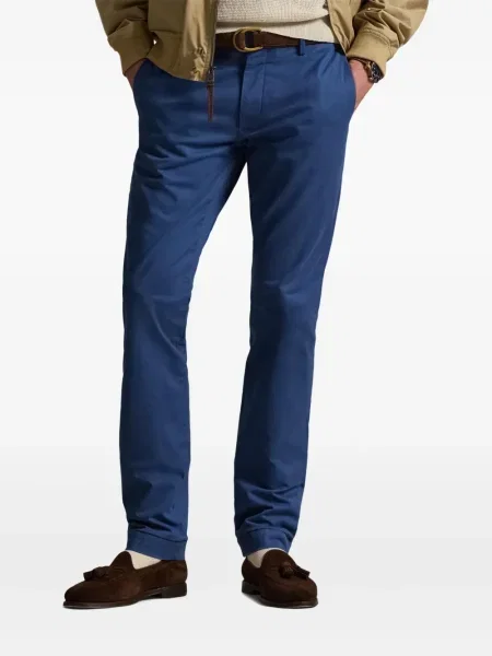 Șapcă Polo Ralph Lauren cu broderie din țesătură twill în carouri albastru