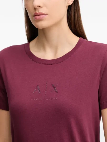 Tricou Armani Exchange cu autograf roșu