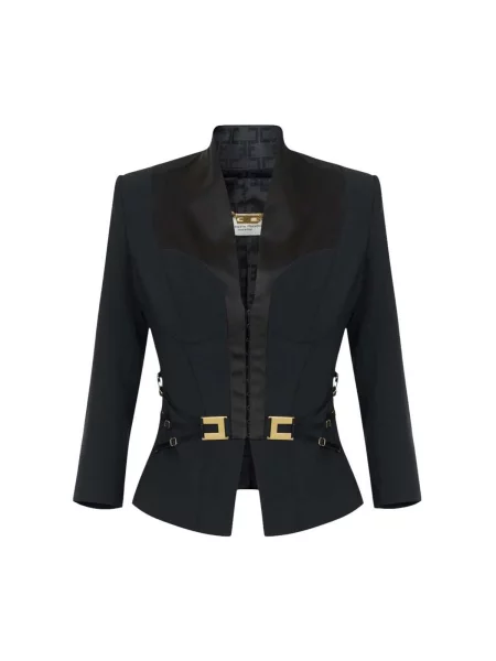 Geacă Elisabetta Franchi negru