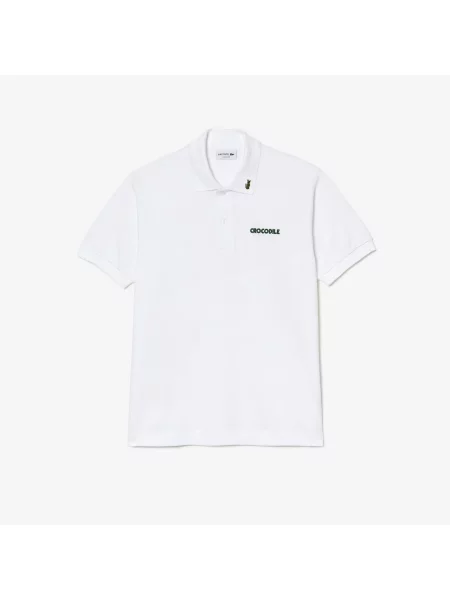 Классическое поло Lacoste белое