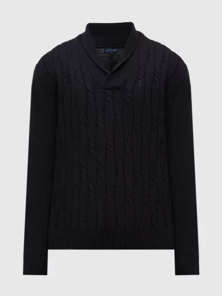 Светр з вовною у візерунок Florentino синій