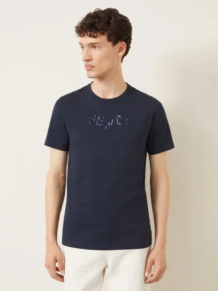 Fendi Tričko tmavě modrá
