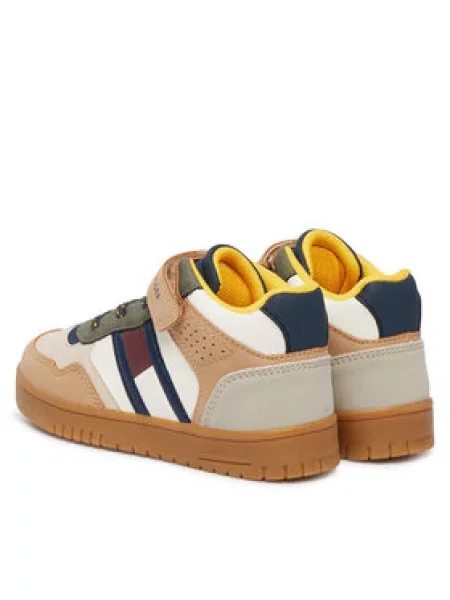 Superge Tommy Hilfiger High Top Lace-Up/Velcro Sneaker M Pisana bež