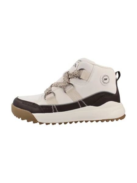 Botki Skechers skórzane białe