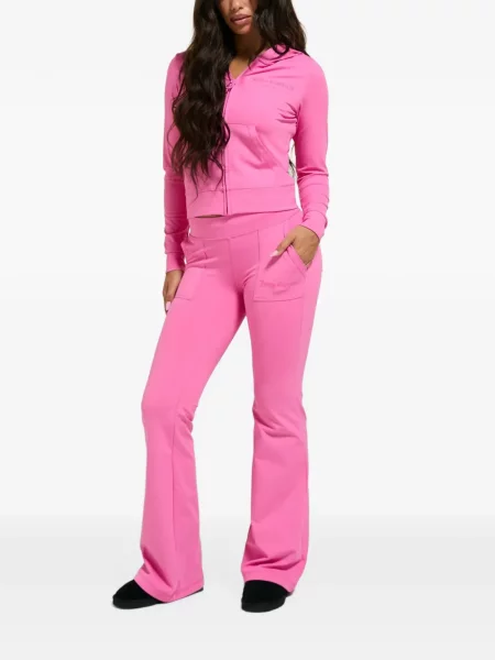 Hanorac cu glugă Juicy Couture cu imagine roz