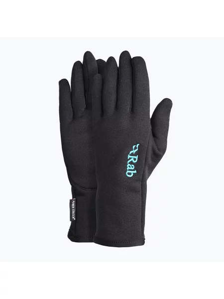 Дамски туристически ръкавици Rab Power Stretch Pro black черно