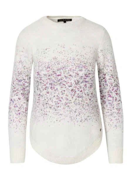 KOROSHI Pulover lila / murdar alb