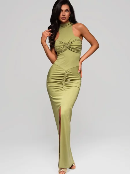 Ombre Rochie de seară limetă verde