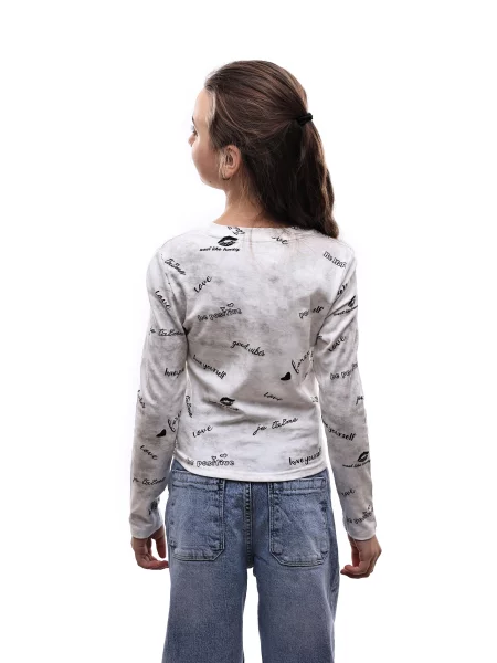 Дитячий Лонгслів LUMO віскоза/поліестер білий